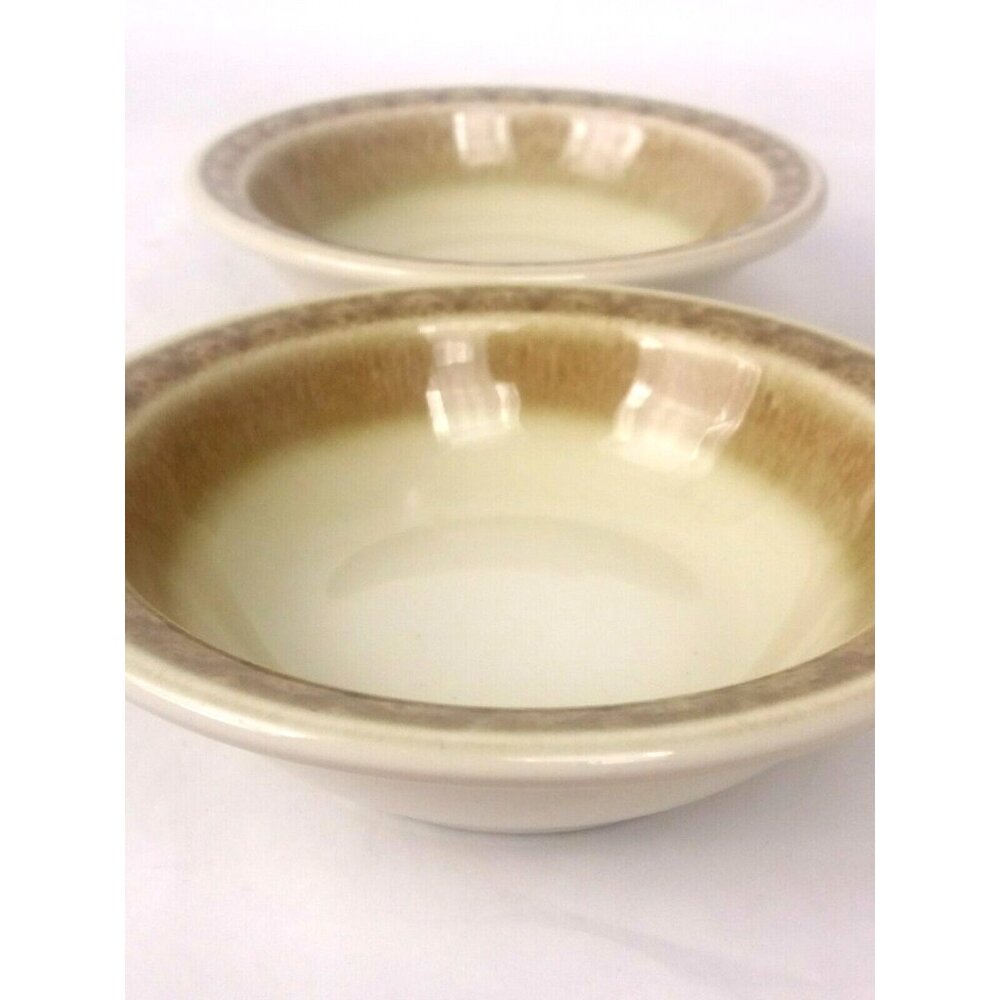 Syracuse China Fruit Bowls Sauce Dessert 2 pc Cinnamon Pattern Vintage - Picture 3 of 8